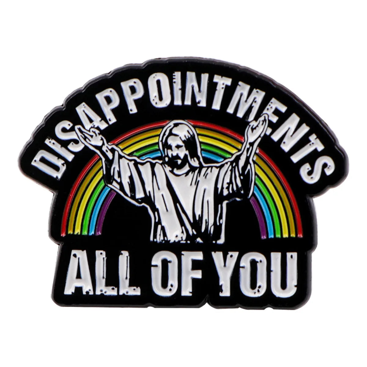 Funny Jesus “I Never Said That” Enamel Pin – Vintage Brooch for Backpacks, Jackets & Clothing Accessories