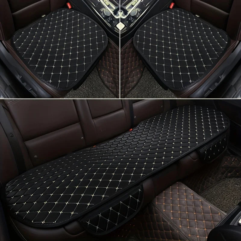 3-Piece Universal Car Seat Cover Set β Breathable Comfort Cushion Seat Protectors for Car Interior Protection Accessories
