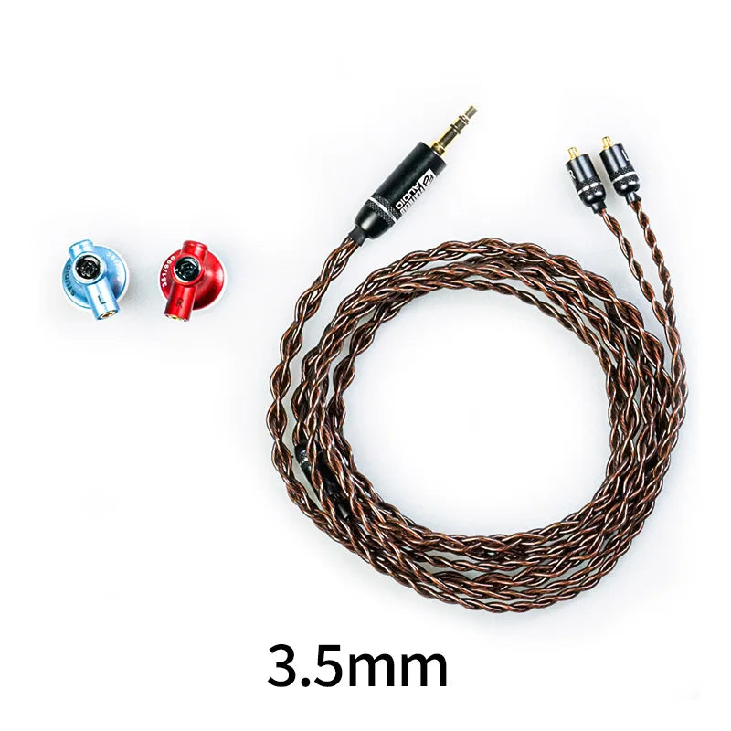 Guangda HIFI Flathead Studio Earbuds — Wired Hi-Res Earphones for Gaming & Music (3.5mm / 4.4mm / USB-C)