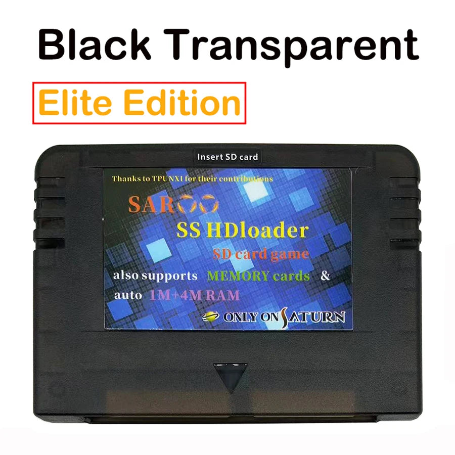 2025 V0.7 SAROO SS HDLoader Game Cartridge — SD/TF Card Support for Sega Saturn, Play Without CD