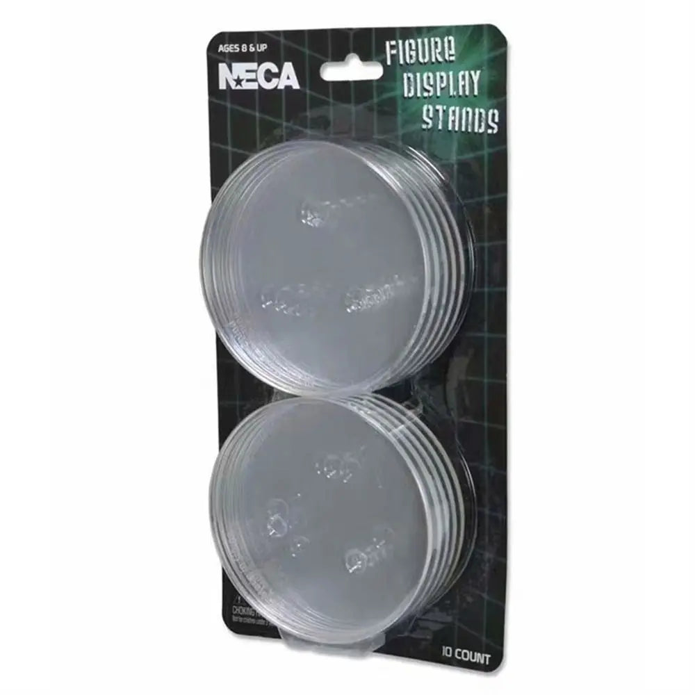 6-8" Neca Model Display Stands — Clear & Black Plastic Base for Action Figures & Toy Models