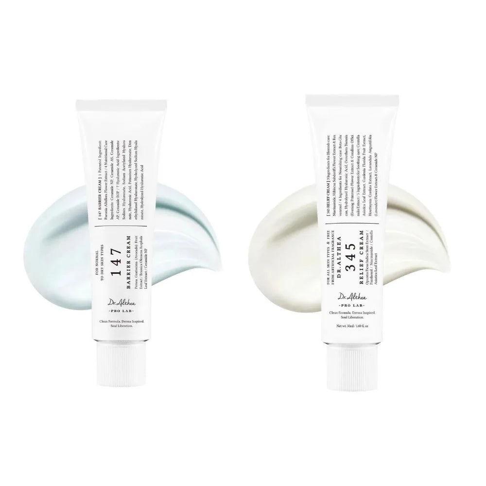 Dr.Althea 147 Barrier & 345 Relief Cream - Facial Moisturizer with Collagen, Centella Asiatica & Hyaluronic Acid