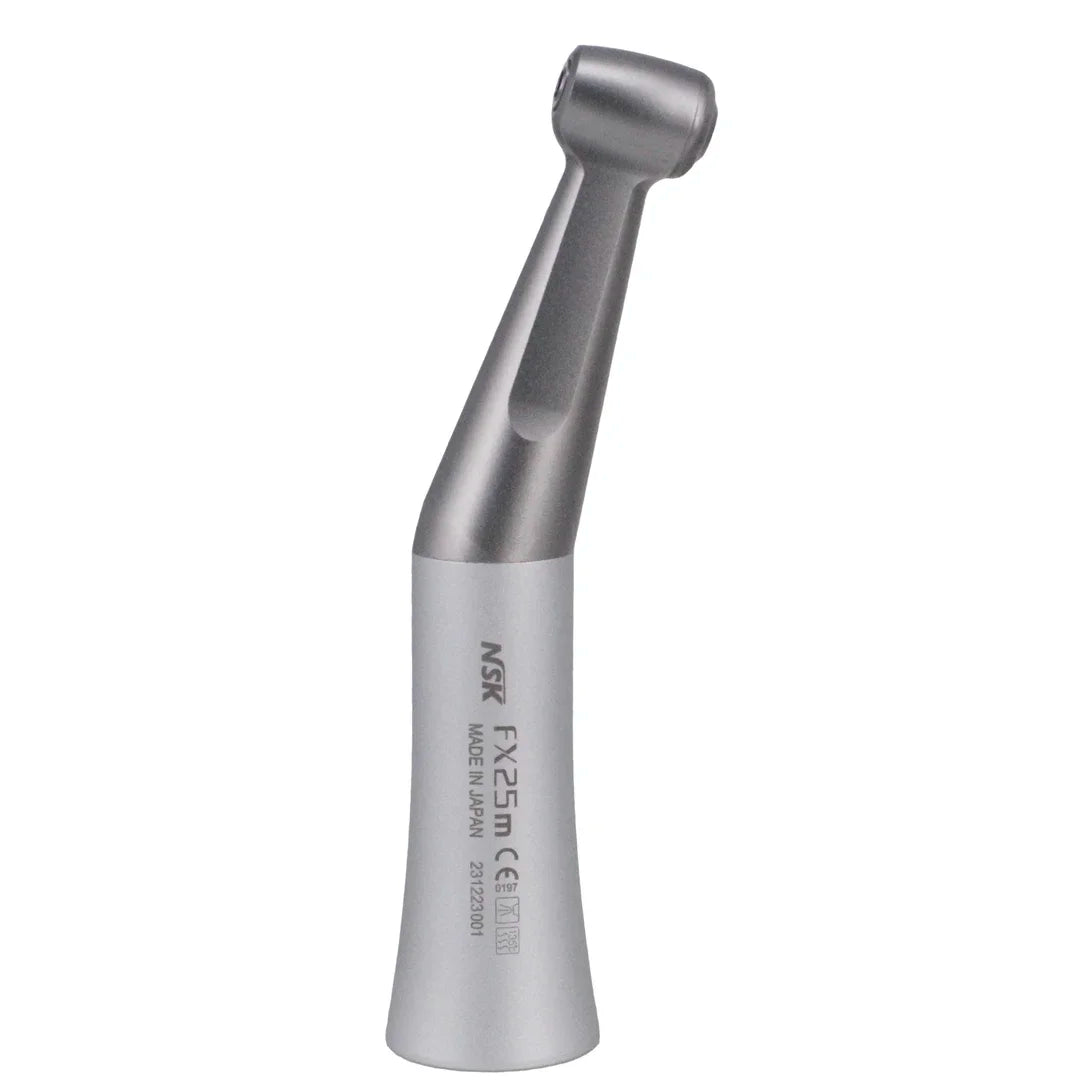 NSK FX25 FX65 1:1 Direct Drive Contra Angle — Low-Speed Dental Handpiece with Mini Head for Polishing