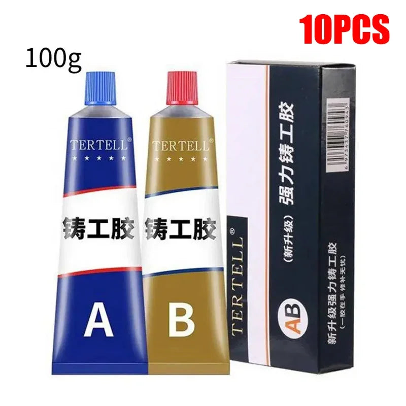 High-Temperature AB Metal Repair Glue – Strong Two-Part Adhesive for Metal, Plastic & Wood Bonding