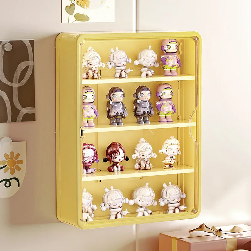 Wall-Mounted Doll Blind Box Storage Rack β Magnetic Suction Figurine Display Cabinet, Dustproof Handheld Box for Collectibles