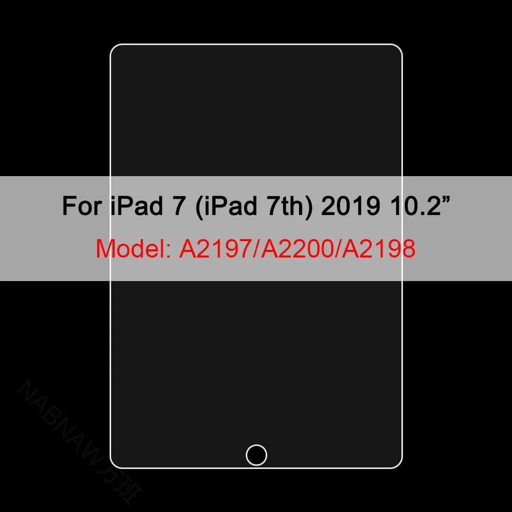 3-Pack Tempered Glass Screen Protector - Apple iPad 10th 9th 8th 7th Mini Air & Pro Series