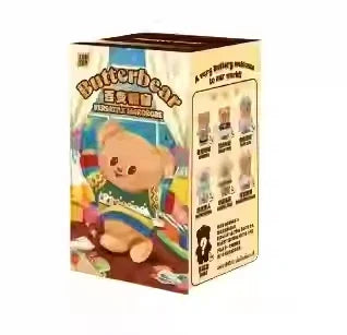 Butter Bear Wardrobe Series Blind Box – Cute Action Figure Doll Keyring Mystery Toy for Kids & Birthday Gifts