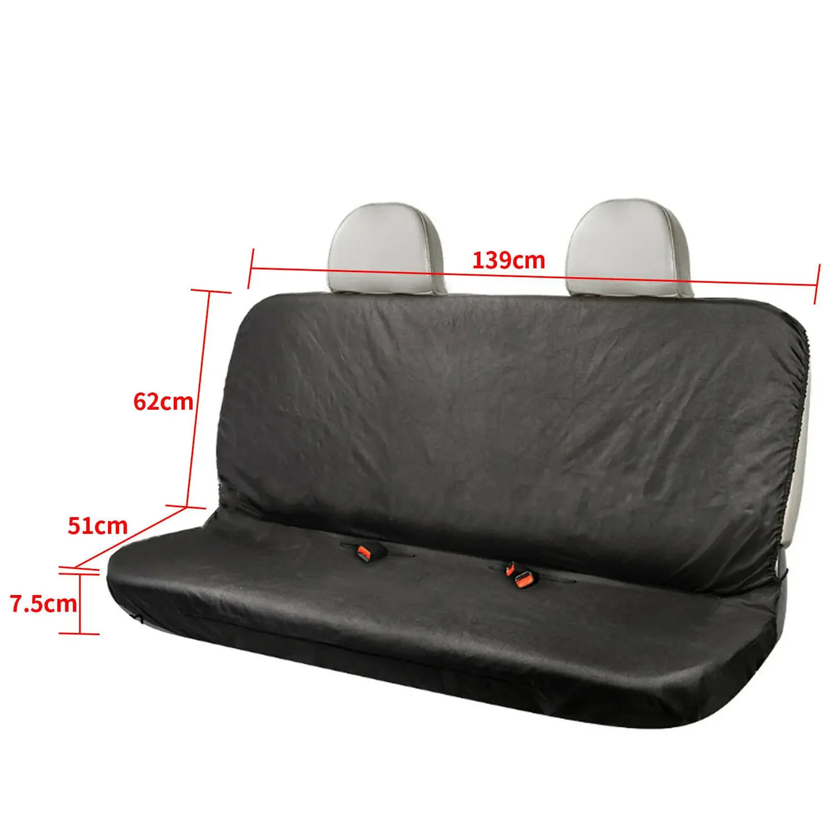 Universal Heavy-Duty Waterproof Rear Seat Cover - Pet Dog Protector for Cars, Spill and Scratch-Resistant Back Seat Shield