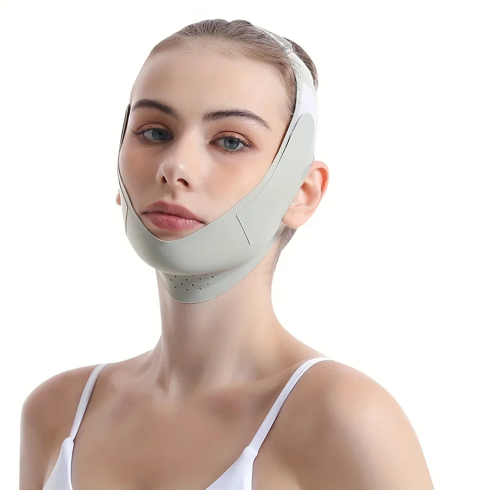Reusable V-Line Face Slimming Band — Chin & Cheek Lift Facial Massage Strap for Women, Skin Care & Beauty Tool