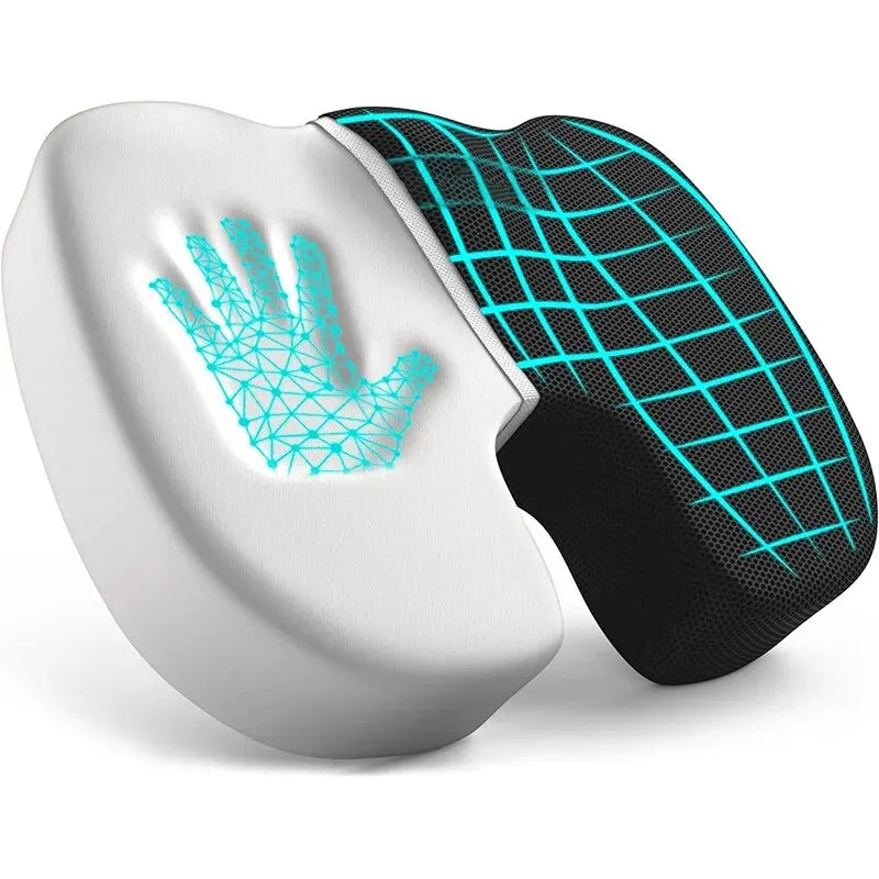 Ergonomic Memory Foam Seat Cushion – Hemorrhoid & Office Chair Support for Sedentary Comfort