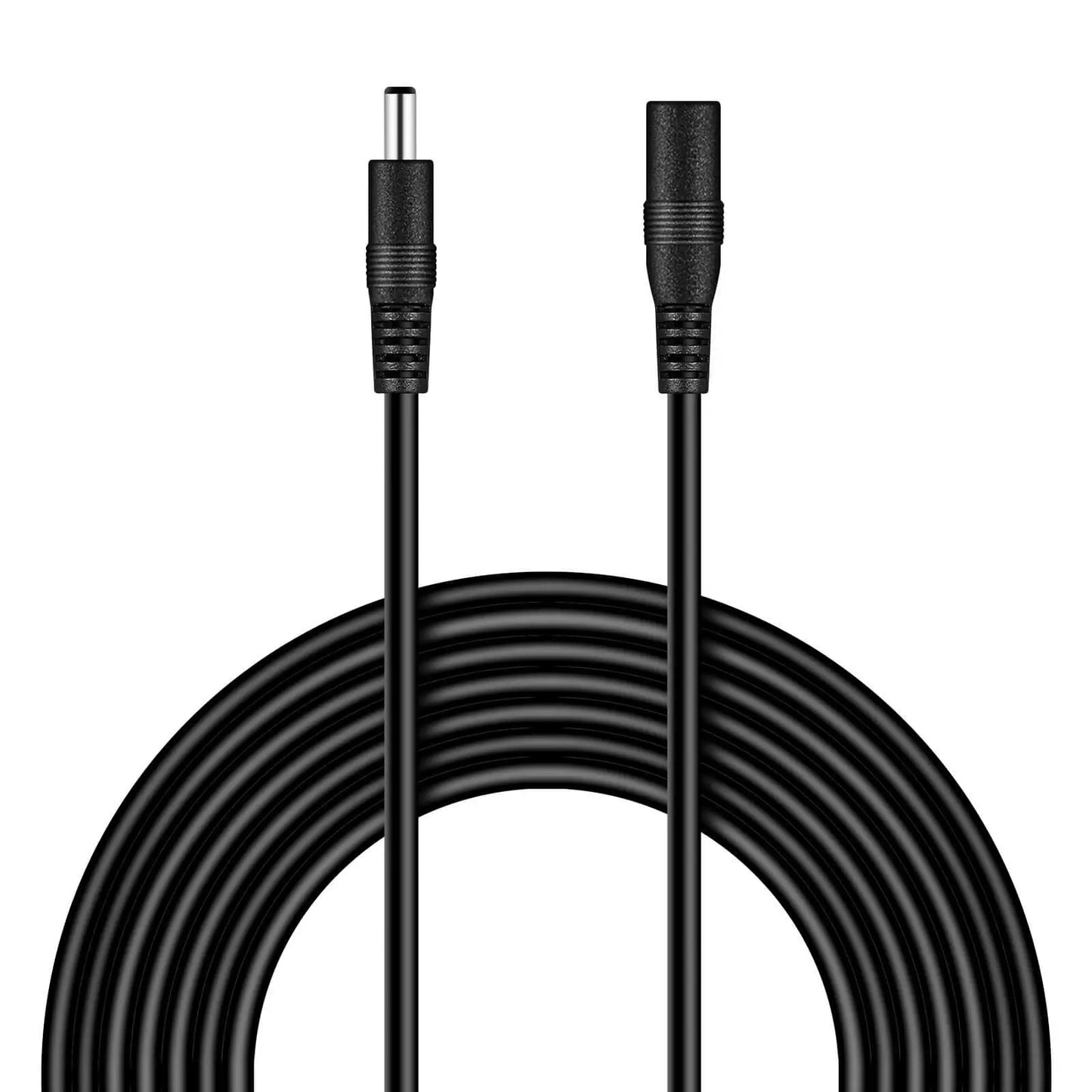 DC Power Extension Cable - 5.5x2.1mm Female to Male Connector Cord for LED Lights, CCTV & Power Adapter Devices