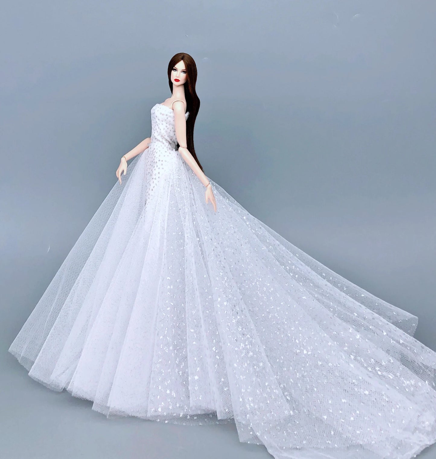 Barbie Doll Wedding Dress – Elegant Outfit for 11.5" & 12" Dolls
