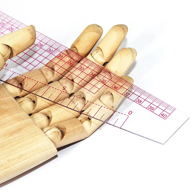 Multi-Functional Sewing Ruler - 58cm Curve & 40cm Straight Grading Ruler with Built-In Scale