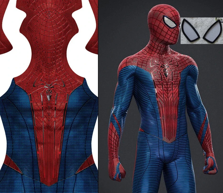 TASM1 Superhero Cosplay Bodysuit - Spandex Zentai Halloween Costume for Men