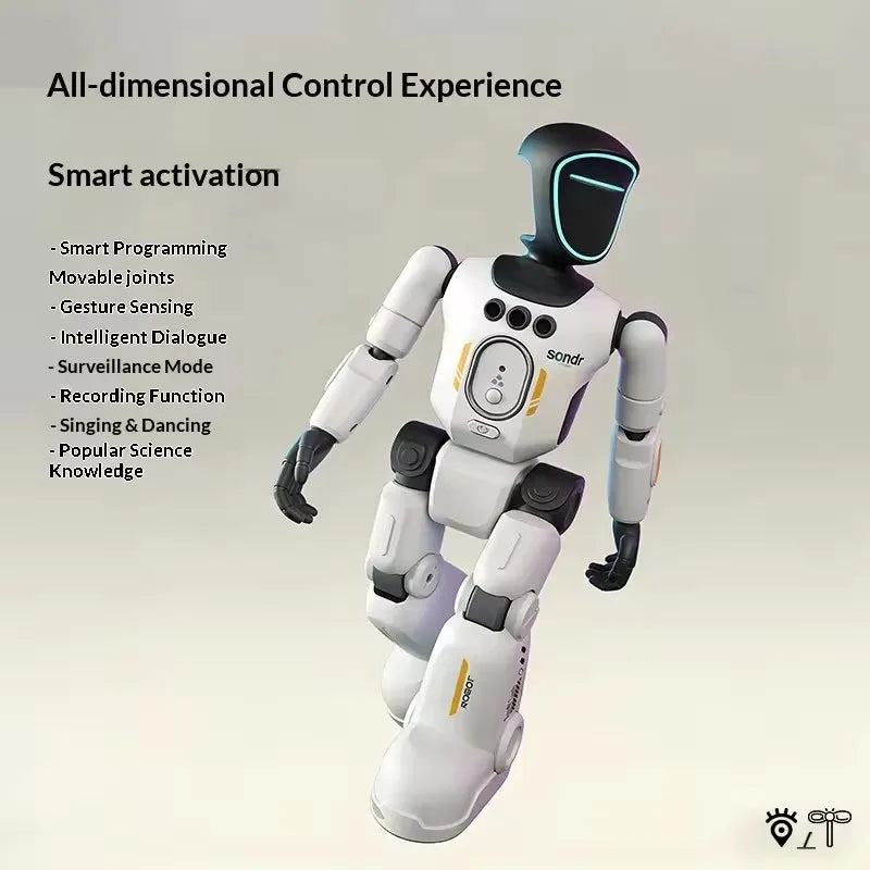 Smart RC Humanoid Robot - Gesture Sensing, Programmable Remote Control Toy