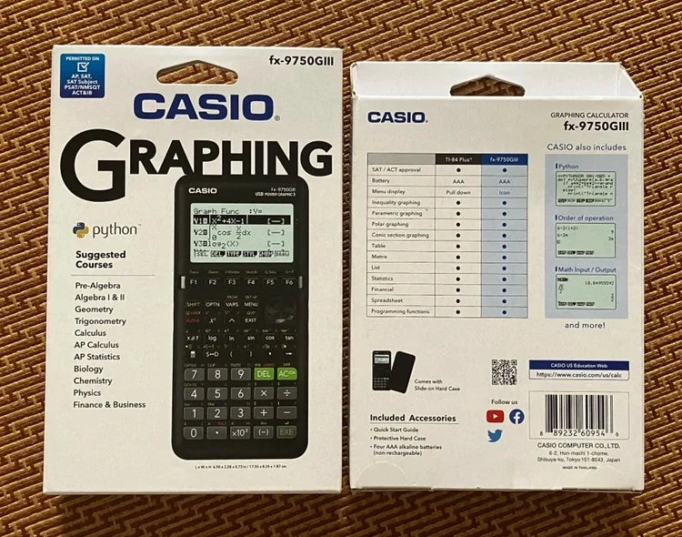 FX-9750GIII/9860GIII Graphing Calculator - Python-Enabled Scientific Calculator for SAT & AP Exams