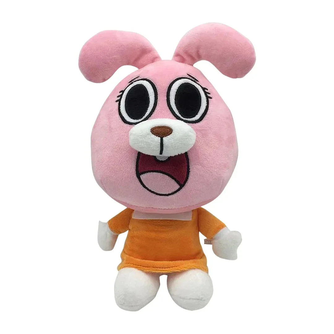 25cm Miniko Plush Toys – Gumball Cartoon Characters Darwin & Anais Stuffed Cat & Bunny for Kids Birthday Gifts