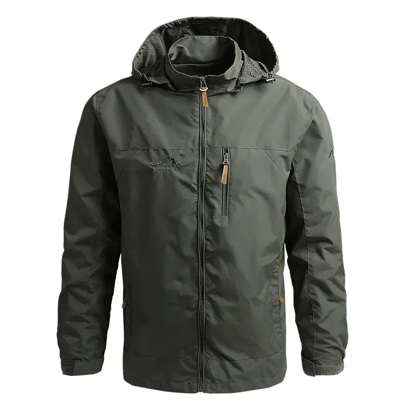 Men's Waterproof Windbreaker Jacket - Autumn Winter Outdoor Hiking Camping Fishing Casual Baseball Coat