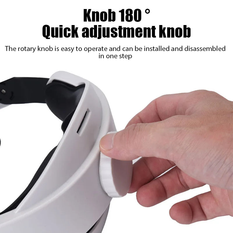 Adjustable Head Strap for Oculus Quest 2 - Comfortable, Replaceable VR Headwear Glasses Accessory