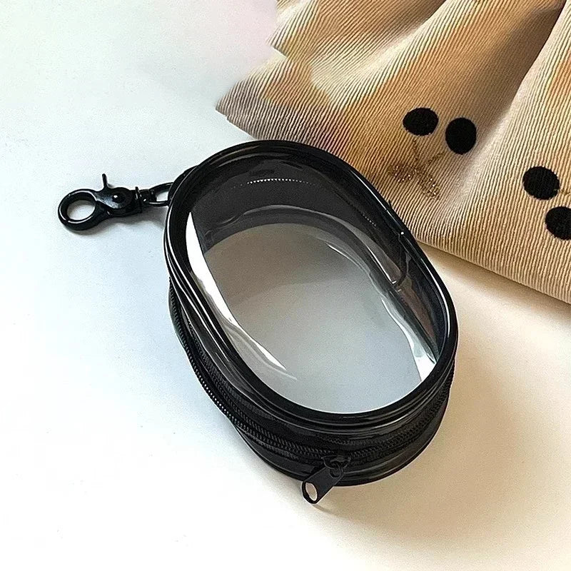 Portable Mini Zipper Storage Bag โ Keychain Organizer for Earphones, Chargers, and Small Accessories, Gift Case