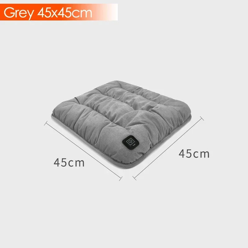 USB Heated Seat Cushion - 3-Speed Adjustable Electric Heating Pad for Home, Car, Office & Pets (45 × 45cm)
