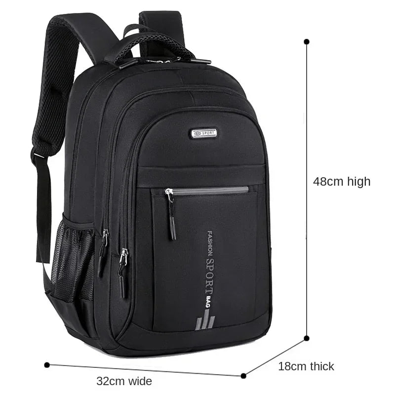Men’s Oxford Waterproof Backpack – Business Laptop Rucksack for Travel, Work & High School Students