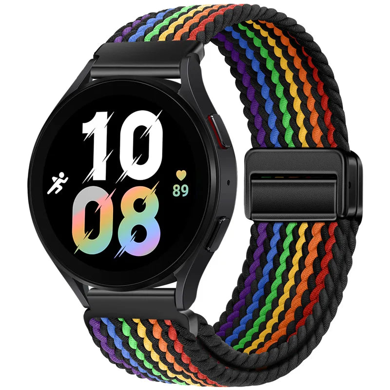 22mm Braided Nylon Watch Band – Loop Sport Strap for OnePlus Watch 3/2, OPPO Watch X/X2/4 Pro & 46mm Smartwatch Bracelet