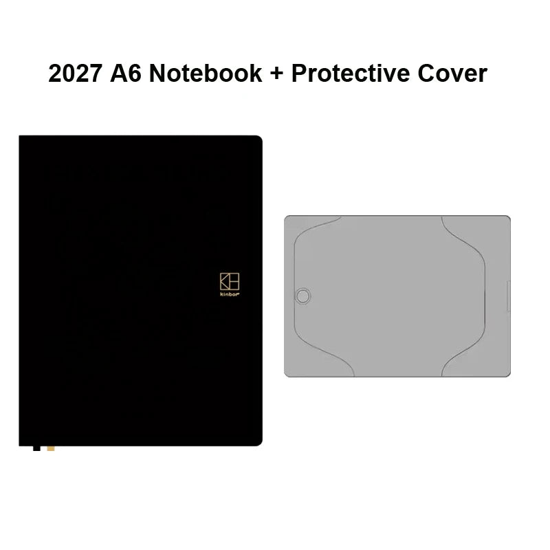 Kinbor 2027 A5/A6 Planner Notebook - Full-Year Daily Journal & Monthly Agenda for Time Management