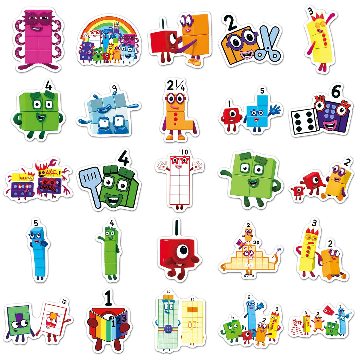 50/100-Piece Number Sticker Set - Aesthetic DIY Vinyl Decals for Laptops, Scrapbooks, Luggage, Guitars & Helmets