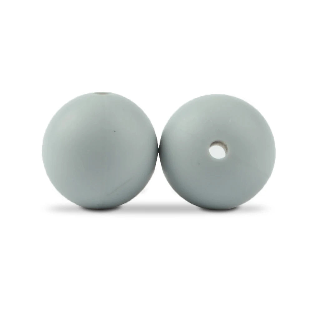 LOFCA Silicone Round Beads 20pcs - 9/12/15mm DIY Jewelry Making Beads for Bracelets, Keychains & Necklaces