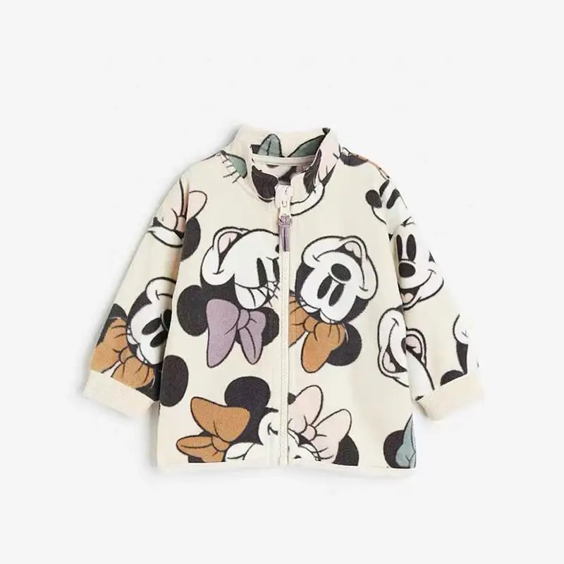 Mickey Pattern Baby Winter Coat β Cartoon Jacket for Boys & Girls, Kids' Warm Outerwear