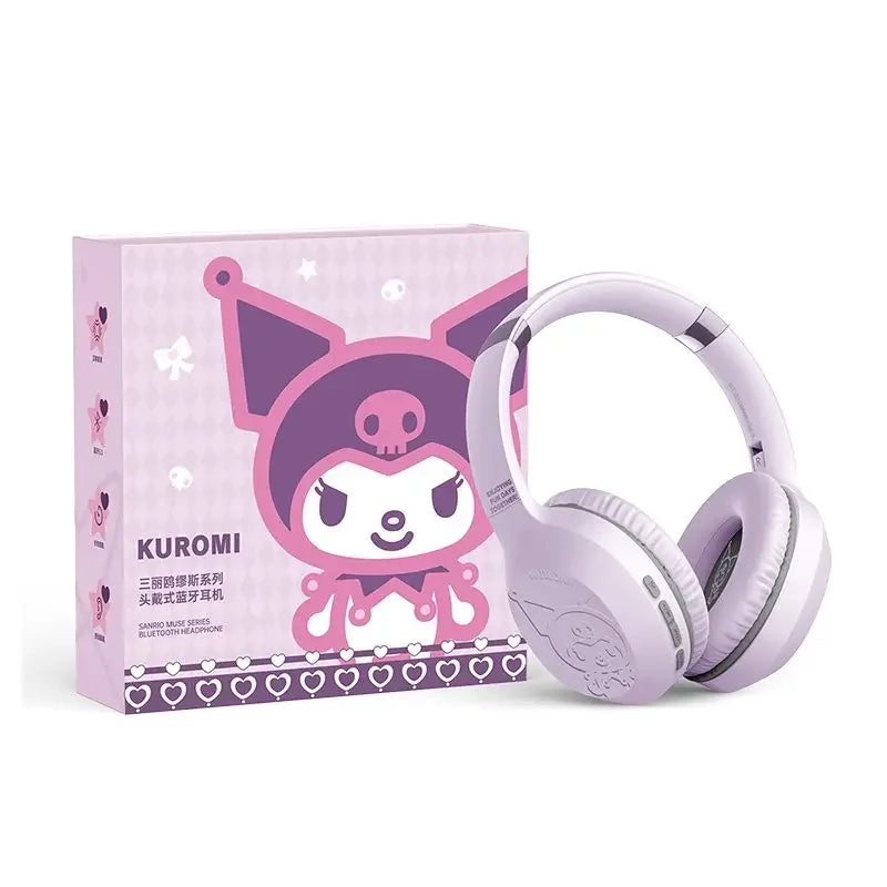 Hello Kitty & Kuromi S05 Wireless Bluetooth Headset — Kawaii Cartoon Character Headphones for Students, New Style