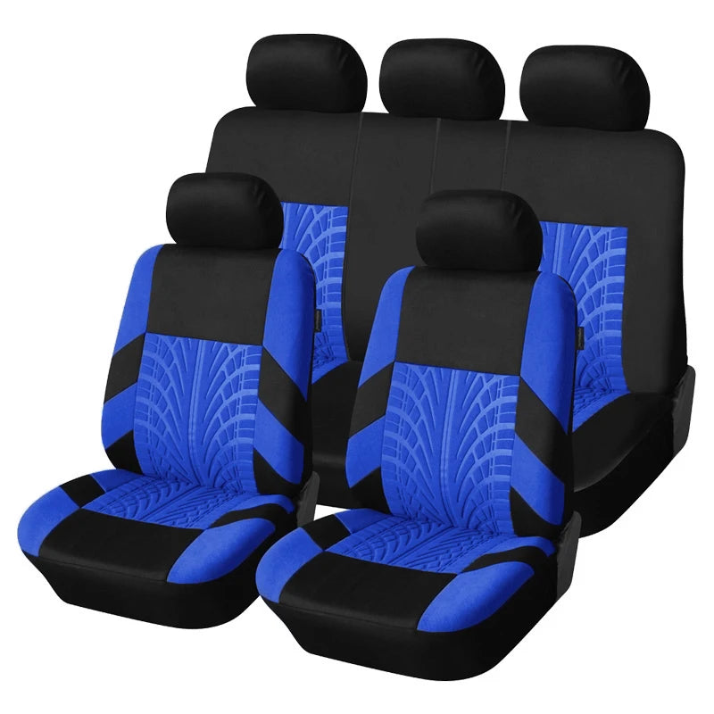 Brand Embroidery Universal Car Seat Cover Set with Organizer β Premium Interior Protection for Golf 4, Citroen C4, IZH 2126, Hyundai i20 & Honda Models