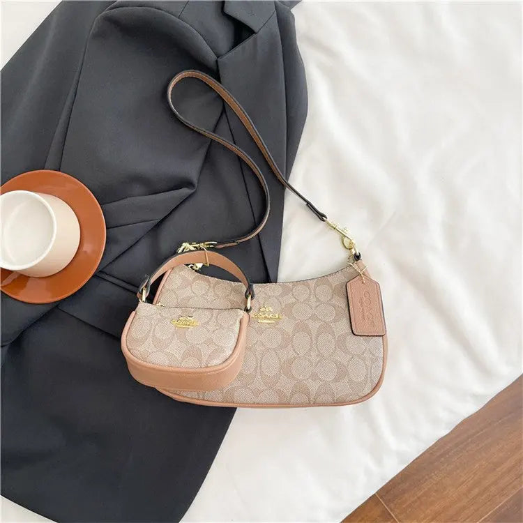 2025 Modern Vintage Cherry Crossbody Bag – Mahjong-Style Chain Shoulder & Underarm Bag, Women’s Light Luxury