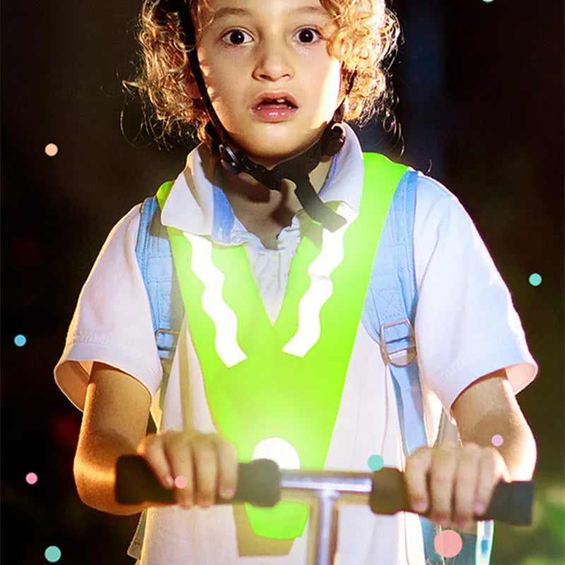 Safety Reflective Vest for Kids - High Visibility Clothing for Children, Security Protection, Perfect for Night Walkers