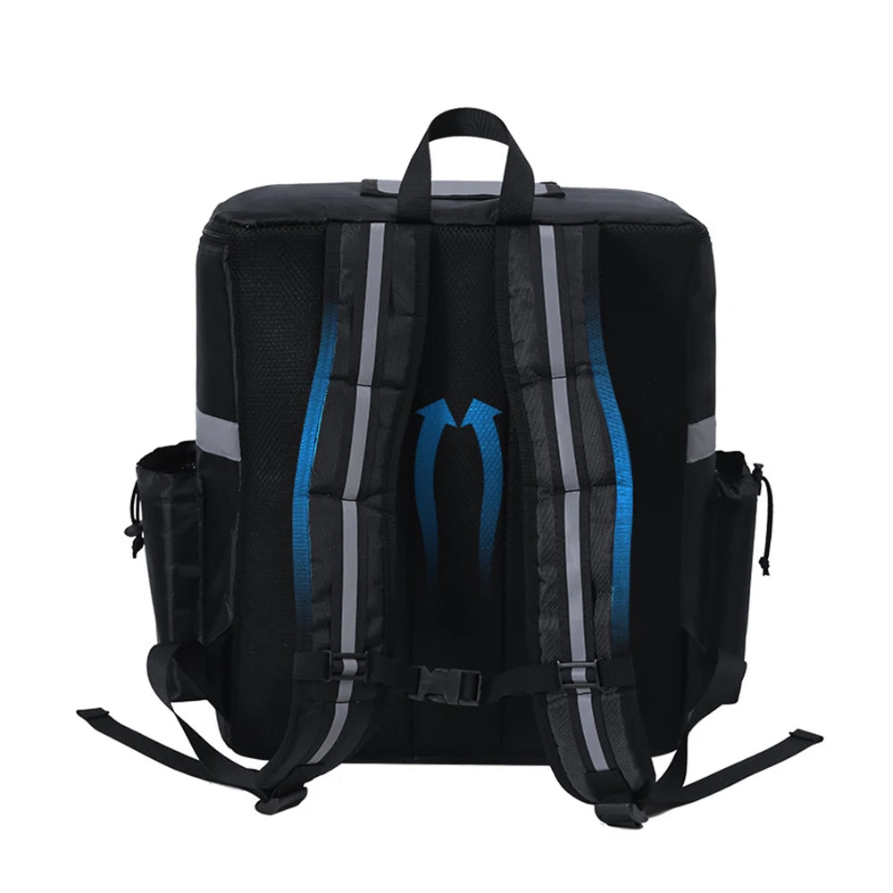 Insulated 30L Food Delivery Backpack – Large Capacity Thermal Takeout & Grocery Bag for Riders, Waterproof Heat Retention Courier Bag