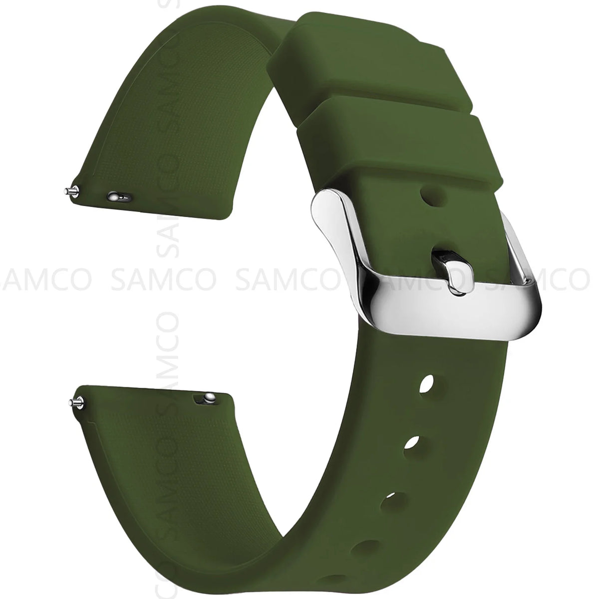 Silicone Quick Release Watch Bands 14β24mm for Samsung Galaxy, Garmin & Huawei - Soft Rubber Replacement Watch Straps