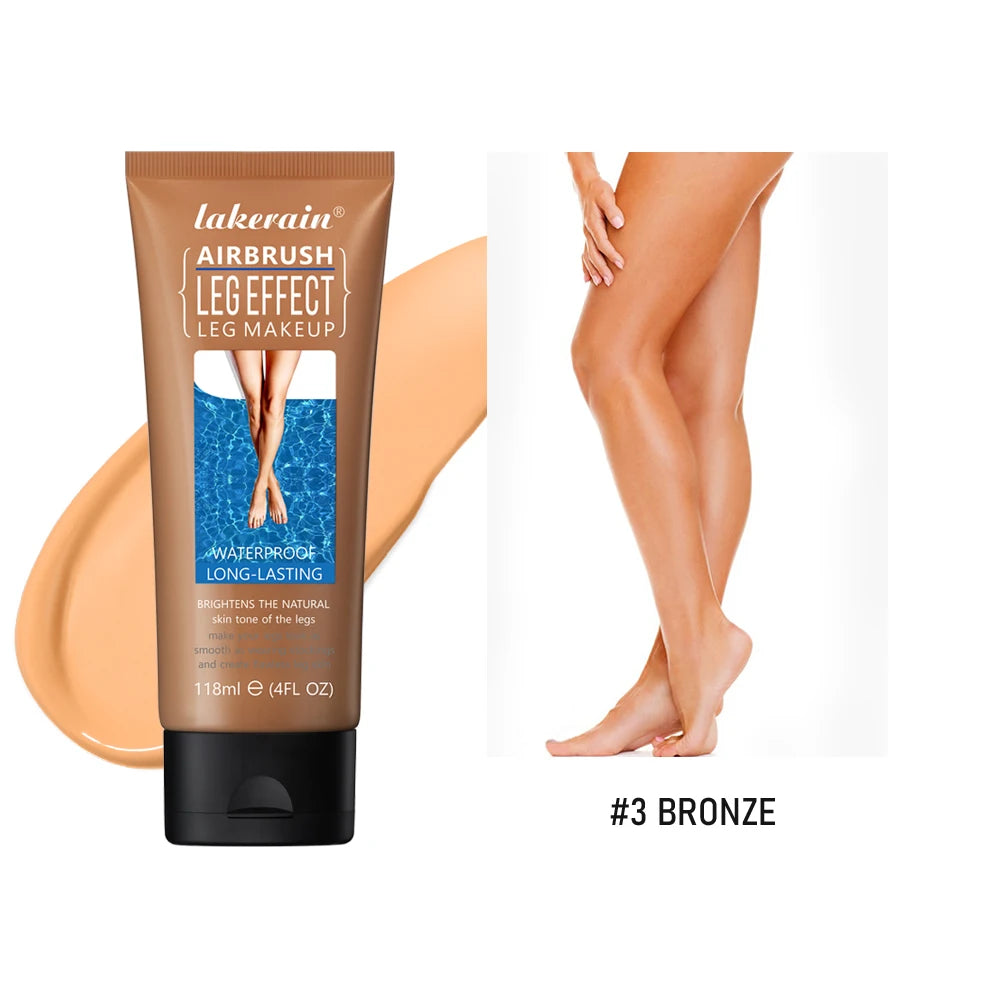 Leg Makeup Lotion β Waterproof Long-Lasting Body Foundation & Tanning Cream for Even Skin Tone, Medium Bronze