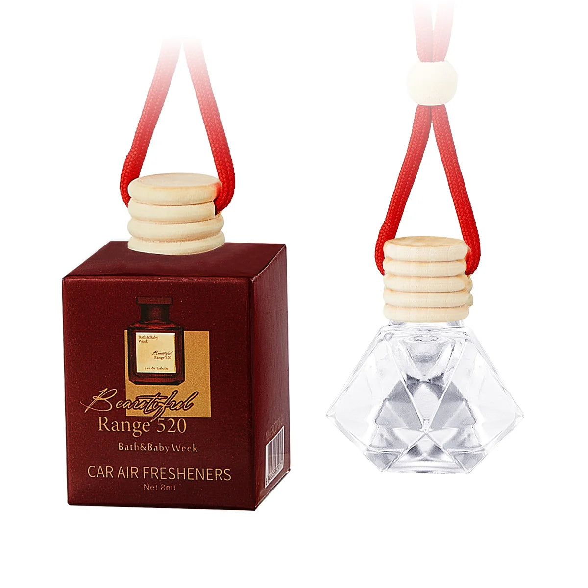 Car Perfume Bottle Air Freshener - Long-Lasting Fresh Scent & Stylish Interior Accessory