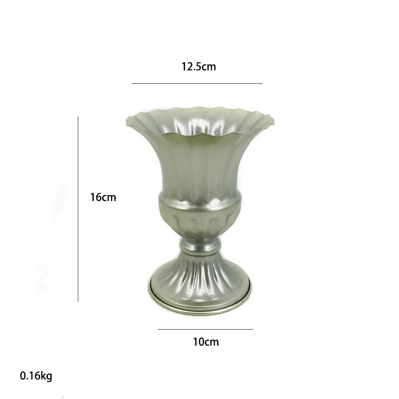 Retro Wrought Iron Flower Pots — Wedding, Dried Flower & Home Decoration Vases for Hotel & Event