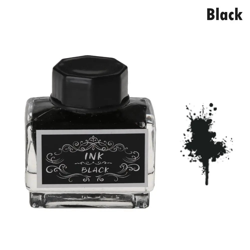 15ml Carbon-Free Fountain Pen Ink — Non-Carbon Ink Bottle for Stationery & Printing