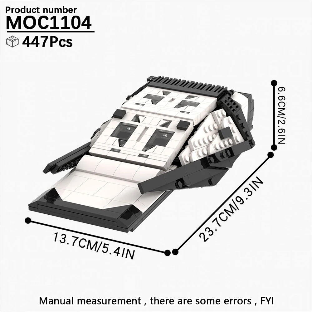 MOOXI Interstellar Spaceship Building Blocks Set - Sci-Fi MOC Bricks Model Kit DIY Toy Gift for Kids & Adults