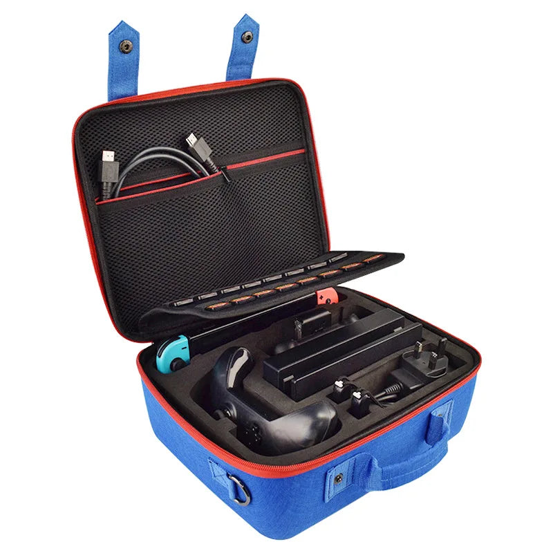 Nintendo Switch OLED Carrying Case - Large Capacity Storage Pouch with Card Slot | Protective Bag for Game Accessories