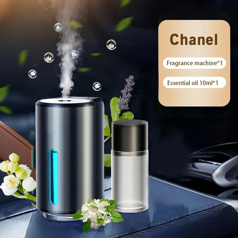 Smart Car Air Aromatherapy Diffuser – Adjustable Humidifier & Essential Oil Car Air Freshener