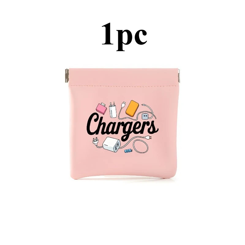 Charger and Cable Organizer Pouch - Durable Travel Storage Bag for Data Cables, USB Drives, Power Banks, and Phones