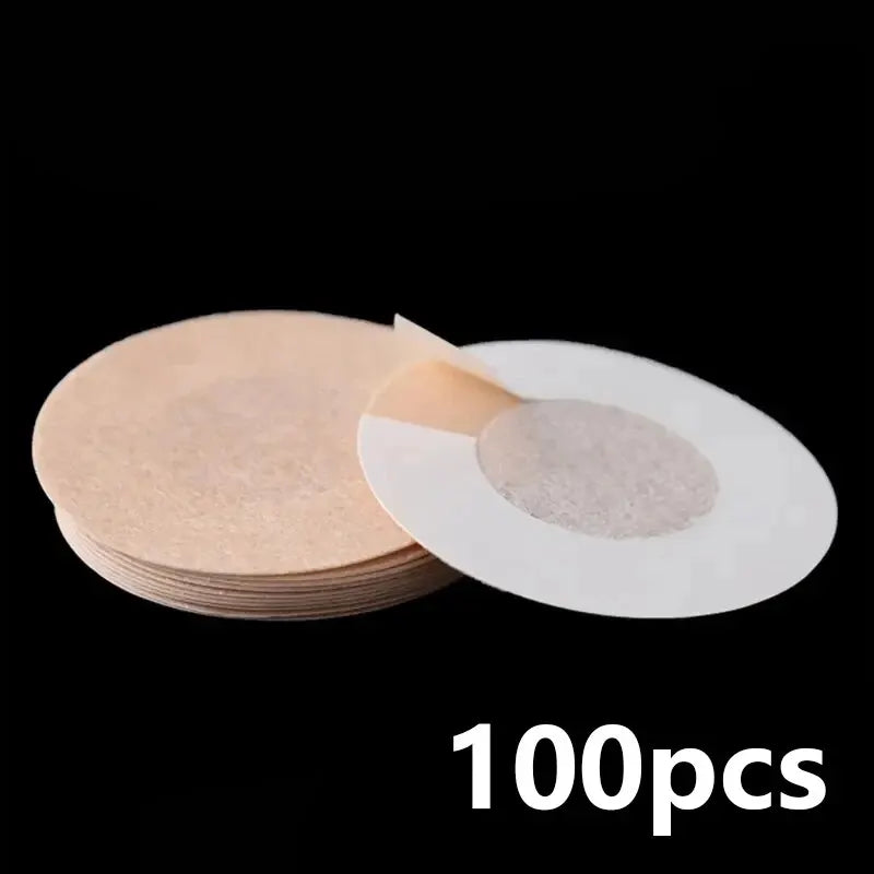 100PC Disposable Cloth Nipple Covers β Invisible Bra Pasties, Breast Petals & Chest Stickers for Women