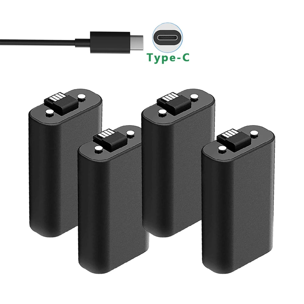 1400mAh Xbox Series X/S & One Controller Battery Pack with USB-C Charging Cable