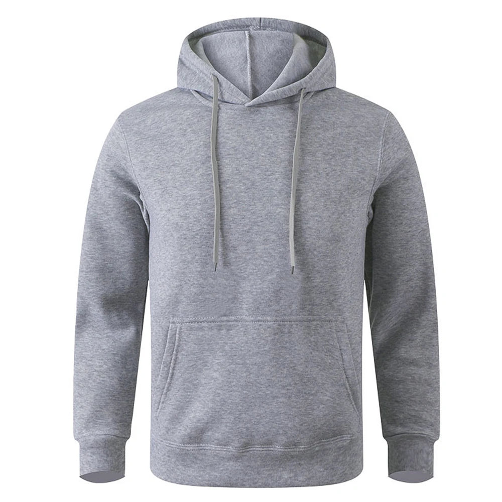 Unisex Warm Sweatshirt β Casual Solid Color Streetwear Pullover with Pocket, Sport & Fitness Hoodie in Multiple Colors