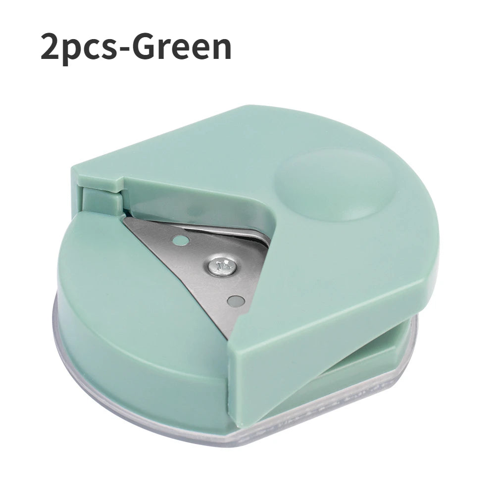 Portable Circle Cutter & Corner Rounder Machine – Button Maker Tool for Paper, Cards & Photos, Precision Corner Punching Craft Cutter for DIY Projects