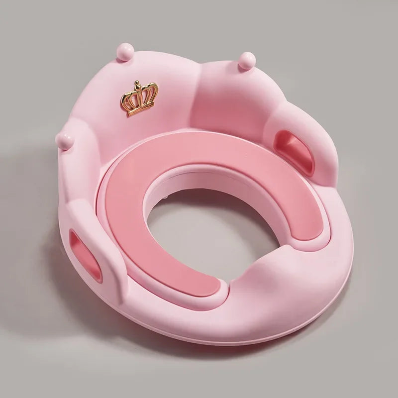Baby & Kids Toilet Seat Ring - Soft Cushion Potty Training Seat Cover for Girls, Boys & Household Use